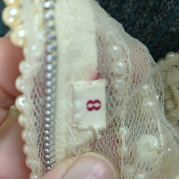 Vintage 1960s Sheer Beaded Dress, Amazing! OOAK! - Picture 8 of 13